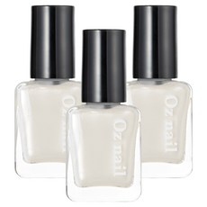 오즈네일 샤인 무드 네일 컬러 매니큐어, 37 펄리 화이트, 8ml, 3개