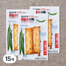 효성어묵 매콤 봉어묵, 120g, 15개