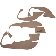 다오토 자동차 도어커버 스크래치 방지 튜닝 보호 용품 4p, 브라운, 기아 스포티지 NQ5 2021년 7월~, 기아