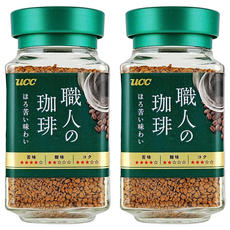 ucc 職人的珈琲 職人苦味即溶咖啡, 90g, 1入, 2瓶