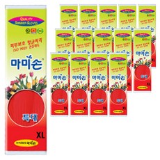 마미손 고무장갑, 레드, 특대(XL), 15개