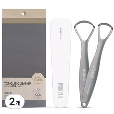 Dental RX 半永久鈦金屬刮舌器 2入, 2個, 17g