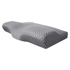 J-bedtime 床寢時光 3D釋壓止鼾透氣蝶型枕頭, 文青灰, 1個