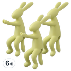 루벤코 식물 다용도 원예 토끼 수병 재배 홀더 형광, 6개