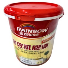 RAINBOW 虹牌油漆 全效乳膠漆，環保抗菌，適用於室內牆面, 象牙色, 1桶