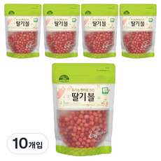 OrganicStory 유기농 현미로 만든 딸기볼 스낵, 현미, 65g, 1, 10개
