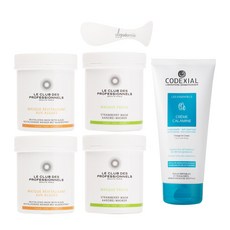 LE CLUB DES PROFESSIONNELS 海藻護膚面膜 110ml+草莓面膜 125ml+鎮靜護膚霜 200ml+面膜刷, 1套