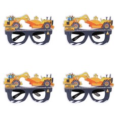 알로데 다양한 굴삭기 파티안경, TYPE02지게차, 4개