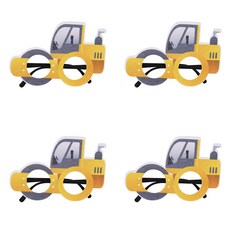 Allode 多款挖土機派對眼鏡, TYPE07挖土機, 4個