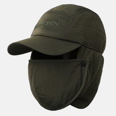 TECH SKIN 羽絨耳罩高爾夫球帽, 卡其色, 1個