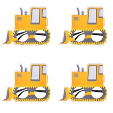 알로데 다양한 굴삭기 파티안경, TYPE05불도저, 4개