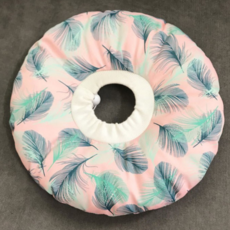 유앤미 반려동물 방수 쿠션 넥카라 FYQ004 핑크깃털 XXS, 1개