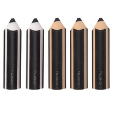 누사인 잘지워지는 연필 모양 지우개 5p, 1세트, 화이트, 베이지