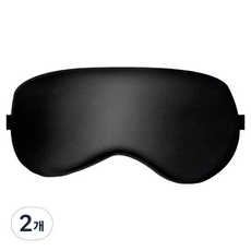 With Leny 舒適睡眠絲綢遮光眼罩 黑色, 2個