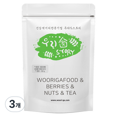 wooriga. 烘烤熱風黑米, 3個, 250g