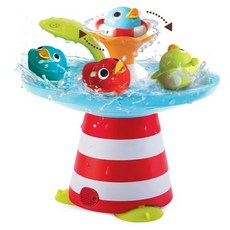 Yookidoo 戲水玩具 魔法小鴨噴泉, 包含4個小鴨 + 噴泉, 6-36個月適用, 1組