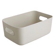 葉子小舖 日式儲物盒 收納盒, 中號, 灰色, 5個