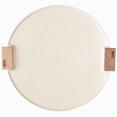 Ditto Ditto電磁爐適用大號彩色陶瓷塗層烤盤 香草色, 38cm