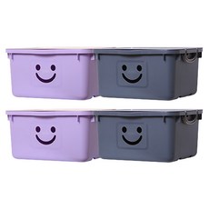 BONOHOUSE 韓國製造 現代風特大號快樂箱, 海軍藍 + 紫羅蘭色, 1套