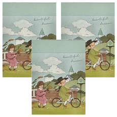 德德小品集 硫酸紙素材本 15歲以上 100張, 綺境森林, 3本