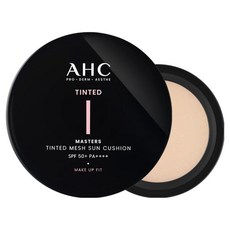 AHC 마스터즈 틴티드 메쉬 선쿠션 내추럴베이지 15g SPF50+ PA++++ + 리필 15g 세트, 1개