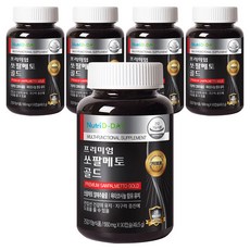 뉴트리디데이 프리미엄 쏘팔메토 골드, 90정, 49.5g, 5개