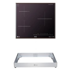 LG 디오스 인덕션 빌트인 3구 전기레인지 미라듀어 글라스 본품 + 프리스탠딩 자재 8.5cm 방문설치, BEI3MQOC