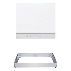 LG 디오스 오브제컬렉션 인덕션 빌트인 3구 전기레인지 미스트 크림 화이트 본품 + 프리스탠딩 자재 8.5cm 방문설치, BEI3WWQLOC