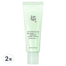 조선미녀 스테이프레쉬 톤업 선크림 그린 SPF50+ PA++++, 2개, 50ml