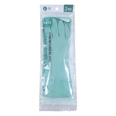 태화 컬러 고무장갑 2켤레, 민트, 대(L), 1세트