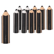 NUSIGN 好擦的鉛筆形狀橡皮擦 5入組, 2套, 白色, 米色