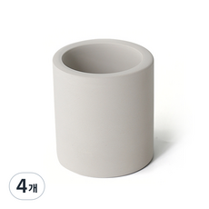 YOUTH 迷你硅藻土牙刷架, 淺灰色, 4個