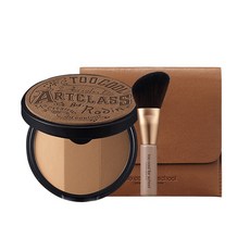 too cool for school 台灣公司貨 美術課三色修容 + 修容刷 經典款皮革組, #1 MASTER, 1組