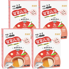 農純鄉 寶寶高湯 鮮蔬魚 4包, 600g, 4盒