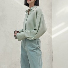 아틀리에나인 N시그니처 BL003 소프트 오버핏 블라우스 R-BL-3588