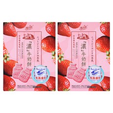 YUKI&LOVE 雪之戀 草莓煉乳風味濃牛奶餅, 2盒, 200g