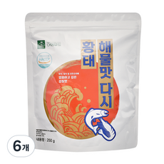 이엔푸드 황태 해물맛 다시, 6개, 250g