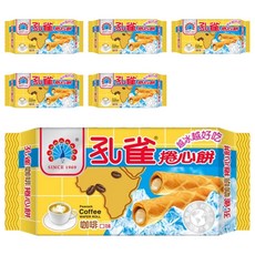 孔雀 捲心餅 咖啡口味, 越冰越好吃, 63g, 6包