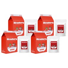 리얼촉촉 배쓰 리얼 젤리 스트로베리향, 150g, 4개