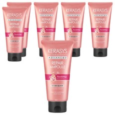 케라시스 어드밴드스 헤어팩 피치앤로즈, 6개, 300ml