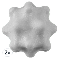 Hataesmall 時尚設計按摩球, 2個, 刺蝟球灰色