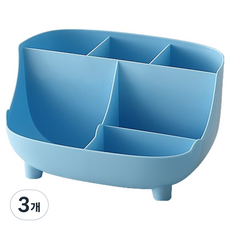 코레시스 다용도 정리 연필꽂이 책상 오거나이저, 라이트블루, 3개