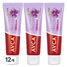AVCA 兒童牙膏 葡萄味, 12個, 60ml