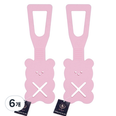 딩동펫 반려동물 엑스 곰 풉백 홀더, 핑크, 1개입, 6개