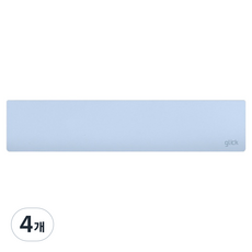 지클릭커 인체공학 팜레스트 텐키리스 키보드 손목 받침대, 스카이블루, 4개