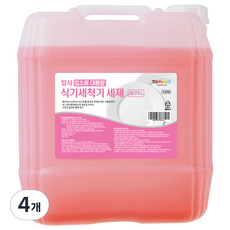 탐사 업소용 대용량 식기세척기 세제, 18.75L, 4개