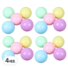 코히모 축제 이번트 파티 뽑기공 75mm 5종 x 4p 세트 5W0355 불투명 마카롱, 4세트