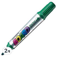 모나미 보드마카용펜 2mm, 녹색, 2개