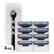 Avern 3速一次性剃須刀黑色+刀片8片裝, 4組