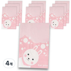 兔子袋 餅乾包裝塑膠袋, 10入, 4個